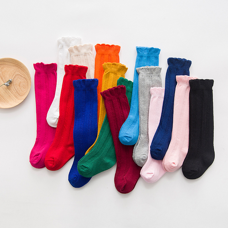 Baby Sock Oximeter - جوارب قطنية طويلة عالية للركبة للفتيات