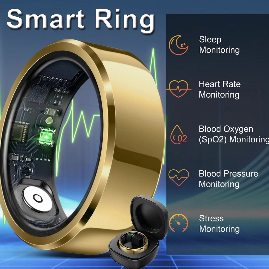Temperature Ring Skin - خاتم ذكي للرجال والنساء مع علبة