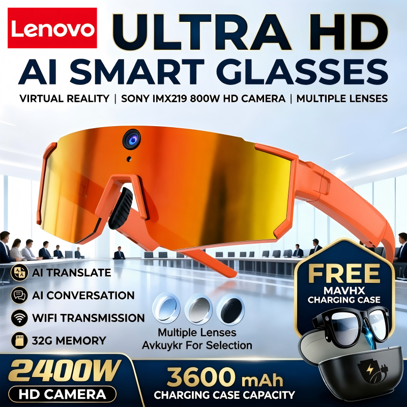 Smart Glasses Lens - نظارات لينوفو الذكية بتقنية الذكاء الاصطناعي