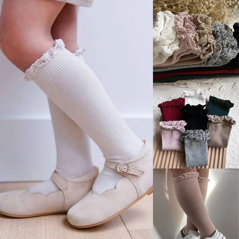 Baby Sock Oximeter - جوارب طويلة من الدانتيل العالي للركبة