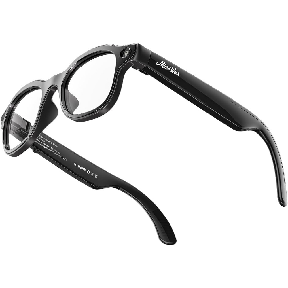 Smart Glasses Lens - نظارات ذكية: كاميرا 13 ميجابكسل، شحن