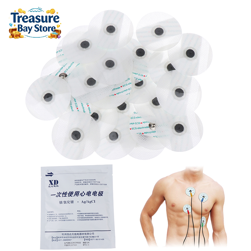 Ecg Patch Monitor - 50 قطعة من أقطاب تخطيط القلب