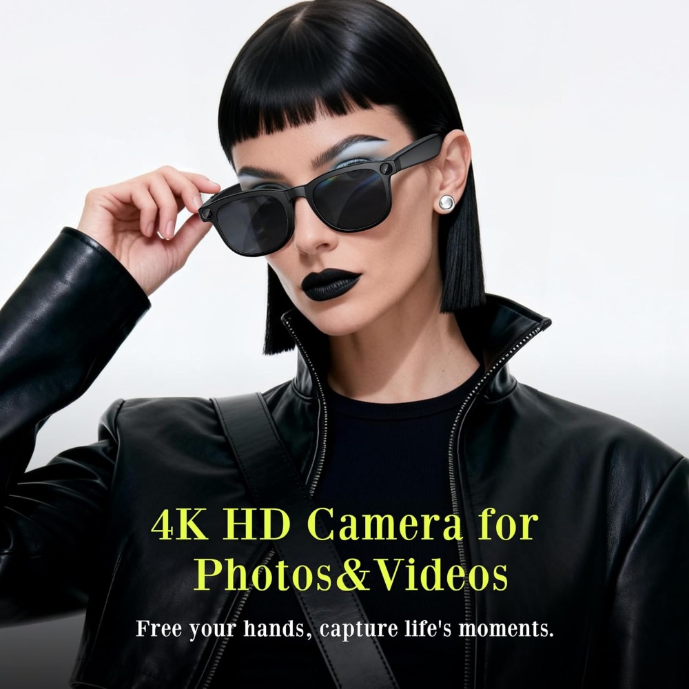 نظارات ذكية: فيديو بدقة 4K، صو - مراجعة Smart Glasses Lens وسعره