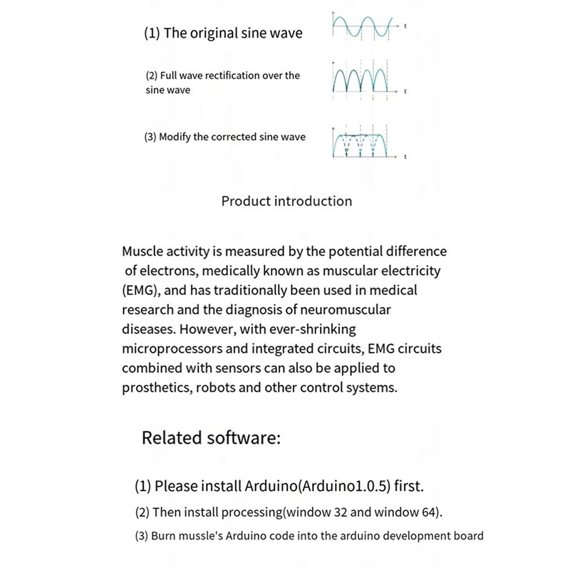 وحدة استشعار كهربائية للعضلات  - مراجعة Muscle Sensor Emg وسعره