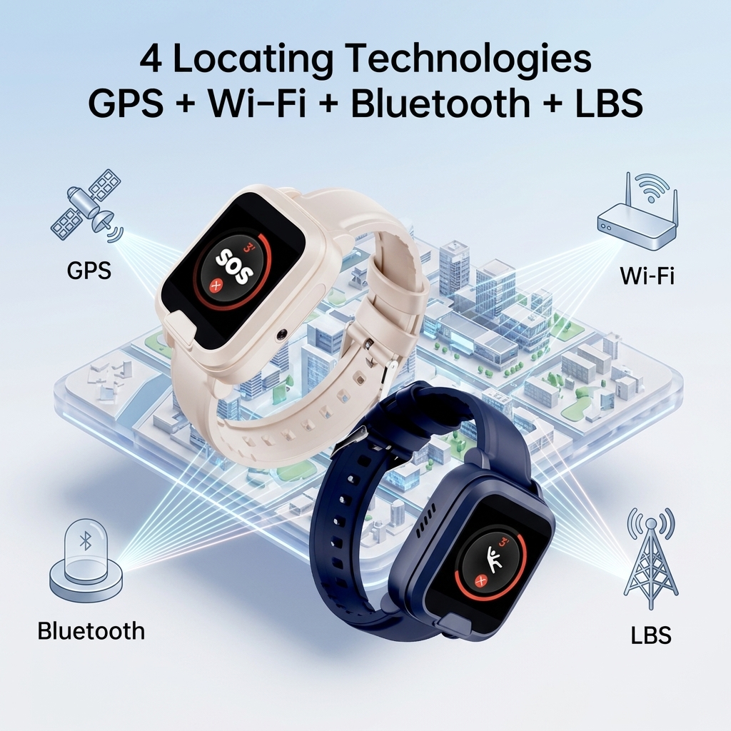 ساعة طبية ذكية بتقنية 4G مع نظ - مراجعة Fall Detection Watch وسعره