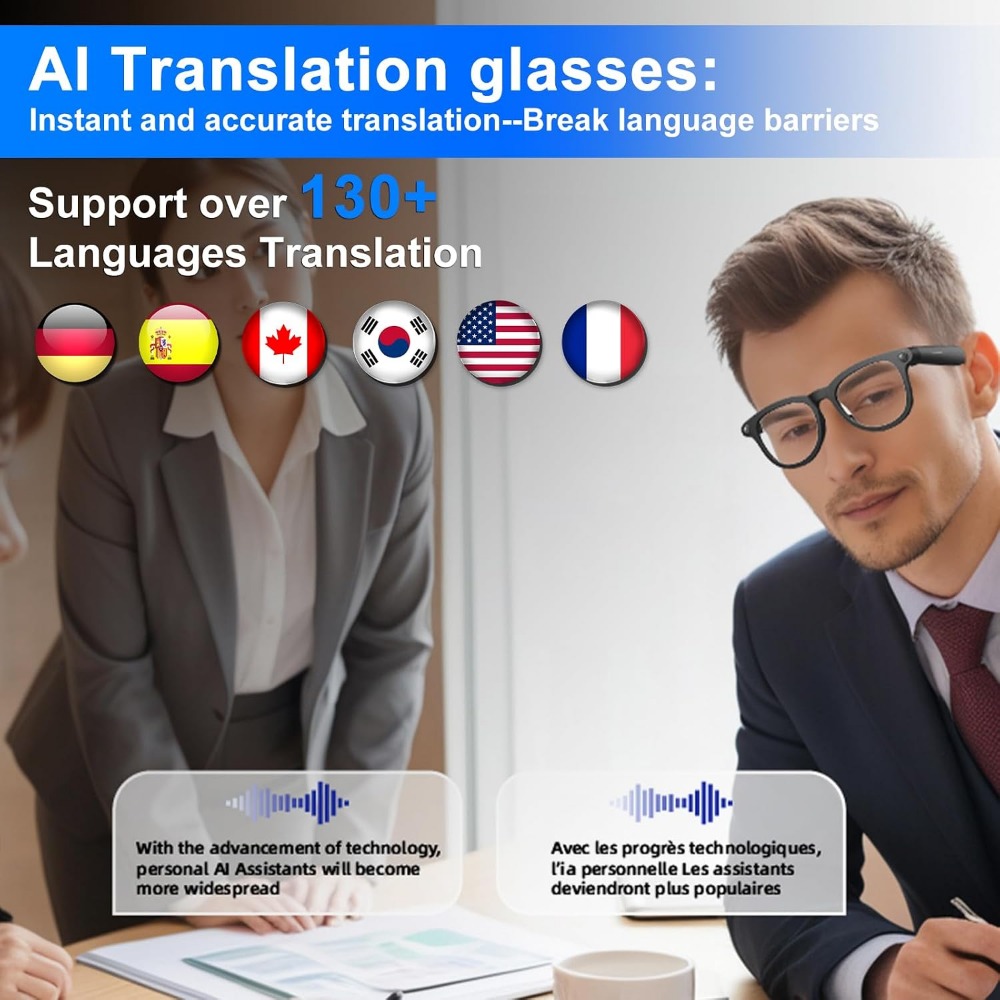 نظارات ذكية مع كاميرا عالية ال - مراجعة Smart Glasses Lens وسعره