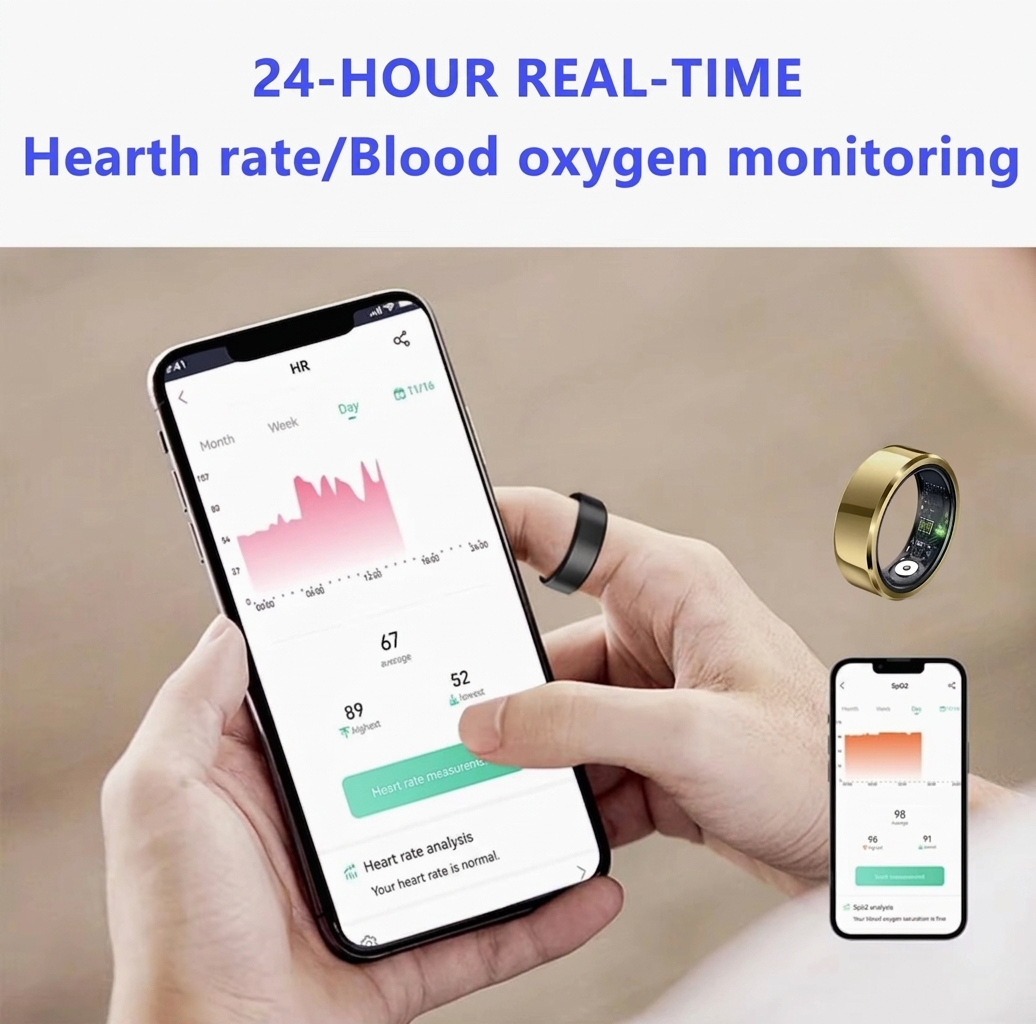 خاتم ذكي للرجال والنساء مع علب - مراجعة Temperature Ring Skin وسعره