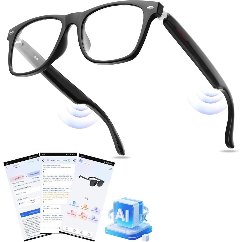 نظارات ذكية مع ترجمة فورية، وس - مراجعة Smart Glasses Lens وسعره