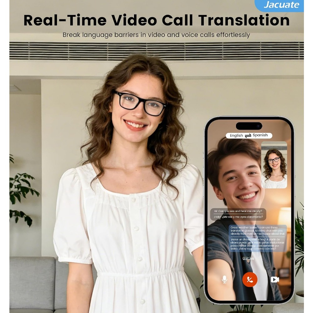 نظارات ذكية مع ترجمة فورية، وس - مراجعة Smart Glasses Lens وسعره