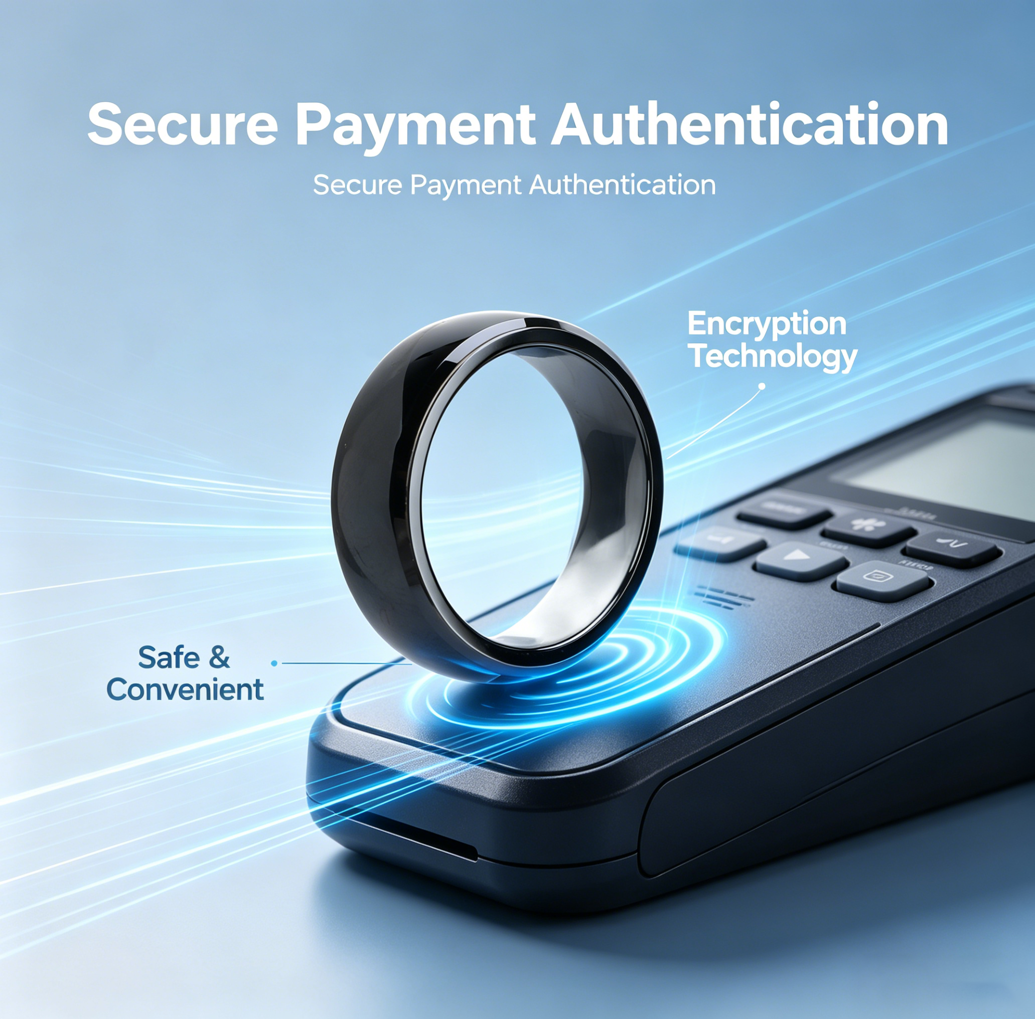 خاتم ذكي من السيراميك بالكامل  - مراجعة Smart Ring Nfc Pay وسعره