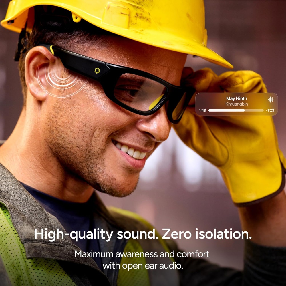 نظارات ذكية آمنة مع عدسات متكي - مراجعة Smart Glasses Lens وسعره