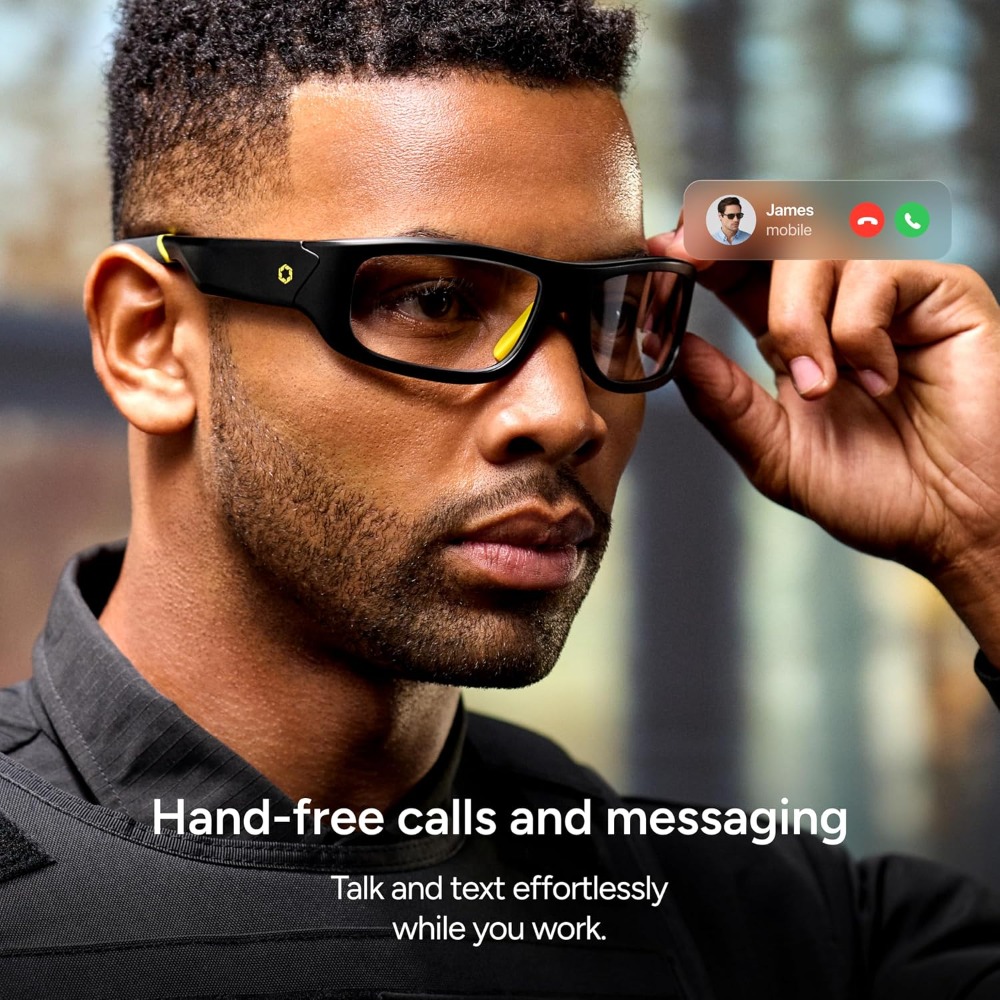 نظارات ذكية آمنة مع عدسات متكي - مراجعة Smart Glasses Lens وسعره