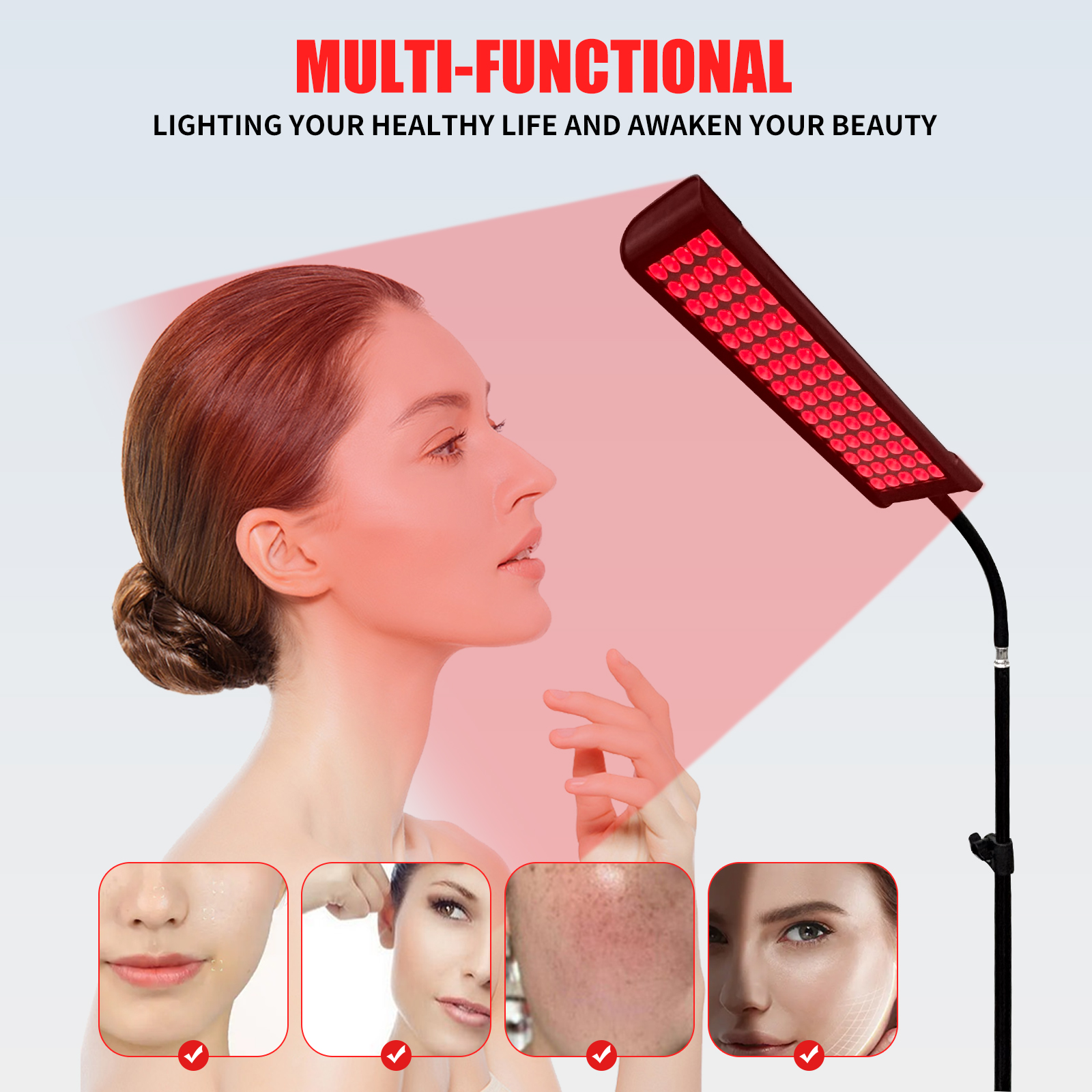 الأحمر العلاج بالضوء مصباح لوح - مراجعة Galvanic Skin Sensor وسعره