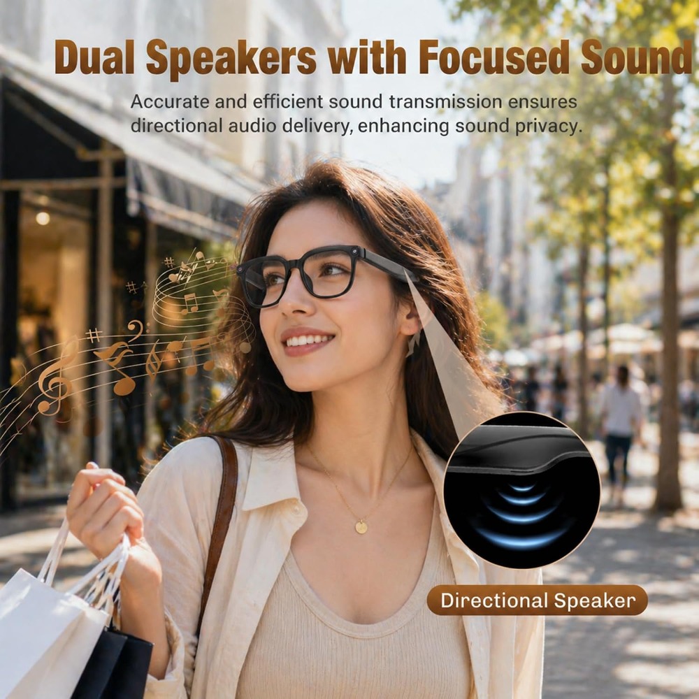 نظارات ذكية للسفر: تصوير فيديو - مراجعة Smart Glasses Lens وسعره
