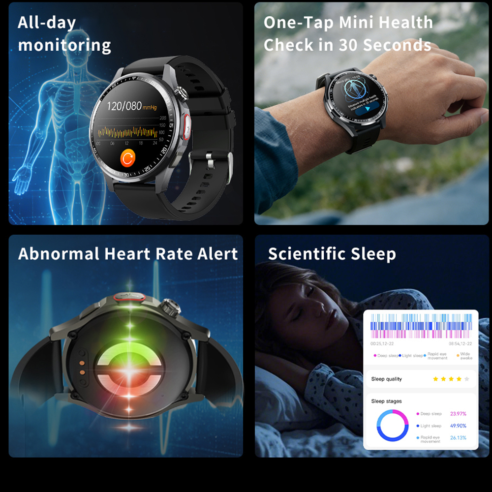 ساعة ذكية للرجال مع خاصية اكتش - مراجعة Fall Detection Watch وسعره