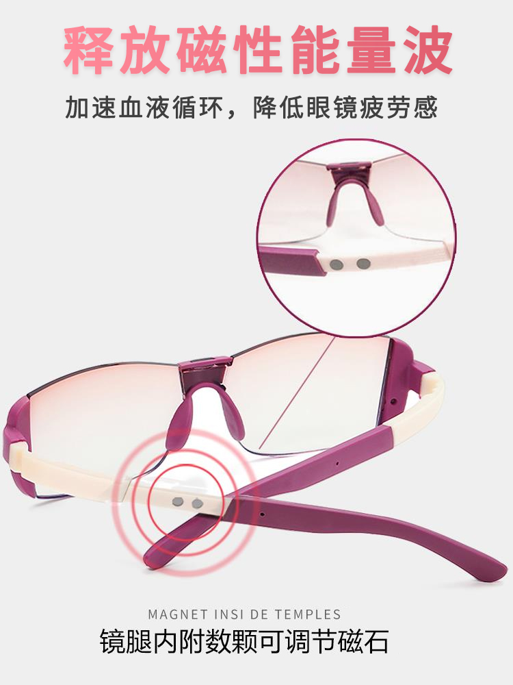نظارات قراءة ذكية بدون إطار مض - مراجعة Light Therapy Glasses وسعره