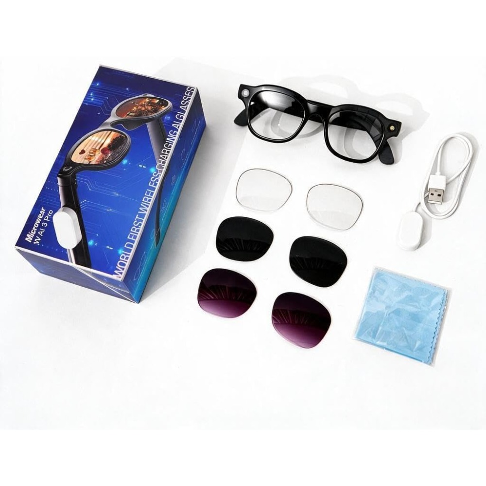 نظارات ذكية: كاميرا 13 ميجابكس - مراجعة Smart Glasses Lens وسعره
