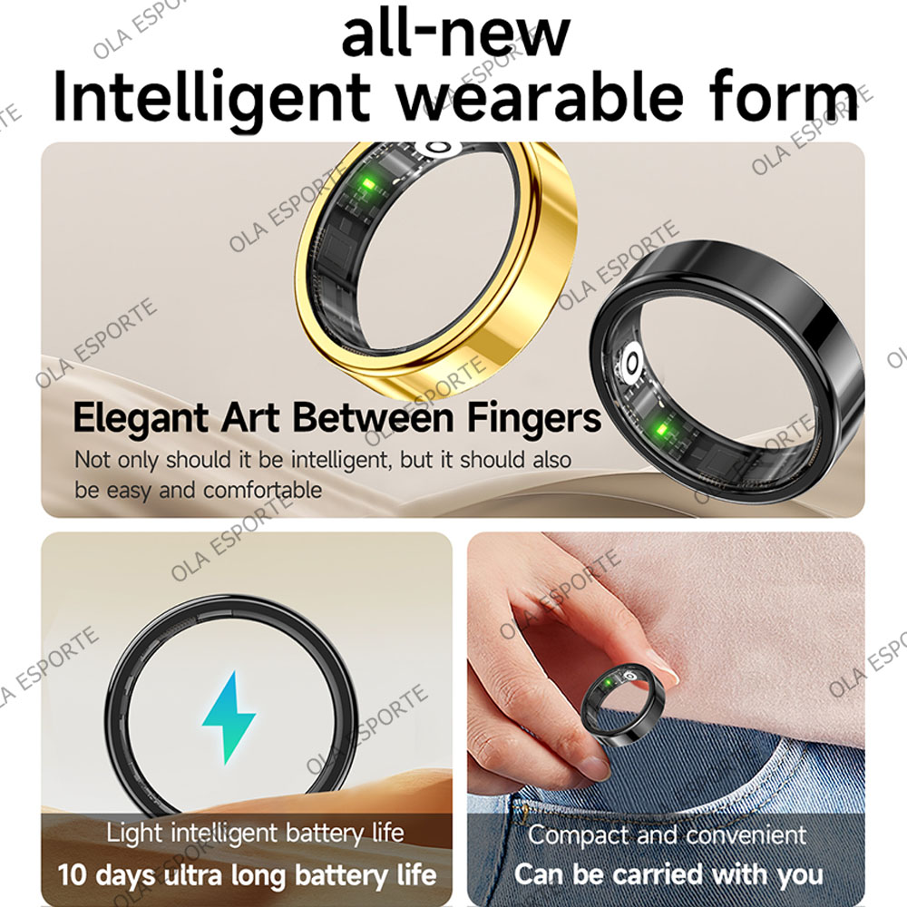 خاتم ذكي جديد R09 للرجال والنس - مراجعة Temperature Ring Skin وسعره