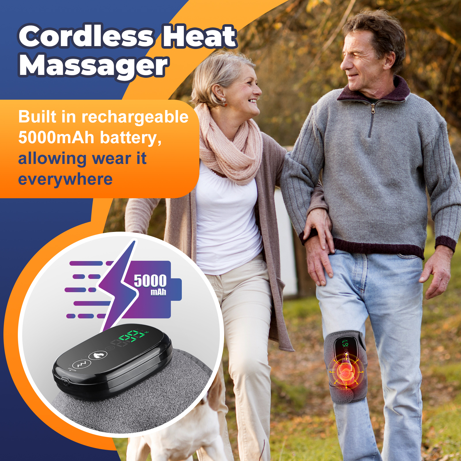 حزام تدليك ذكي للركبة مع خاصية - مراجعة Smart Knee Wrap وسعره