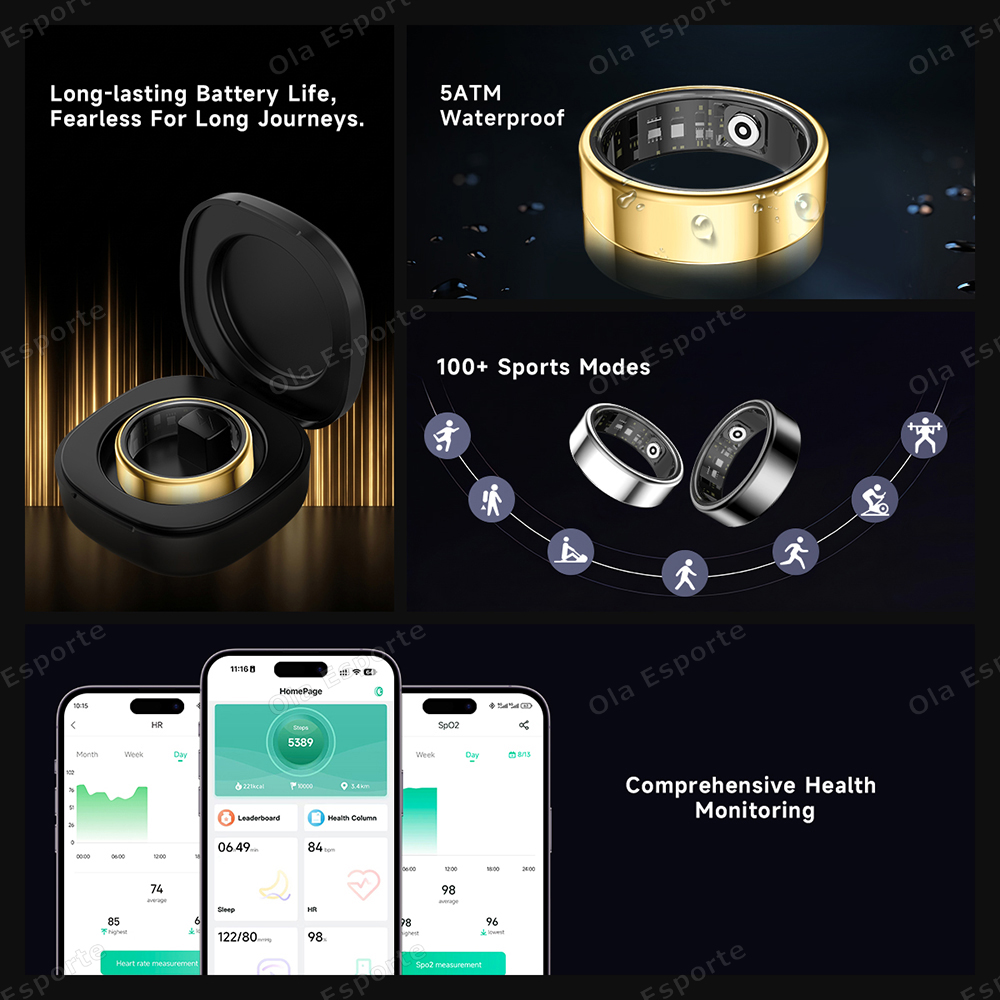 خاتم ذكي جديد R09 للرجال والنس - مراجعة Temperature Ring Skin وسعره