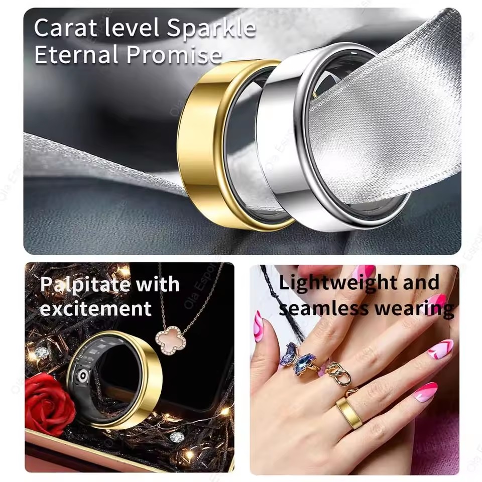 خاتم ذكي جديد R09 للرجال والنس - مراجعة Temperature Ring Skin وسعره