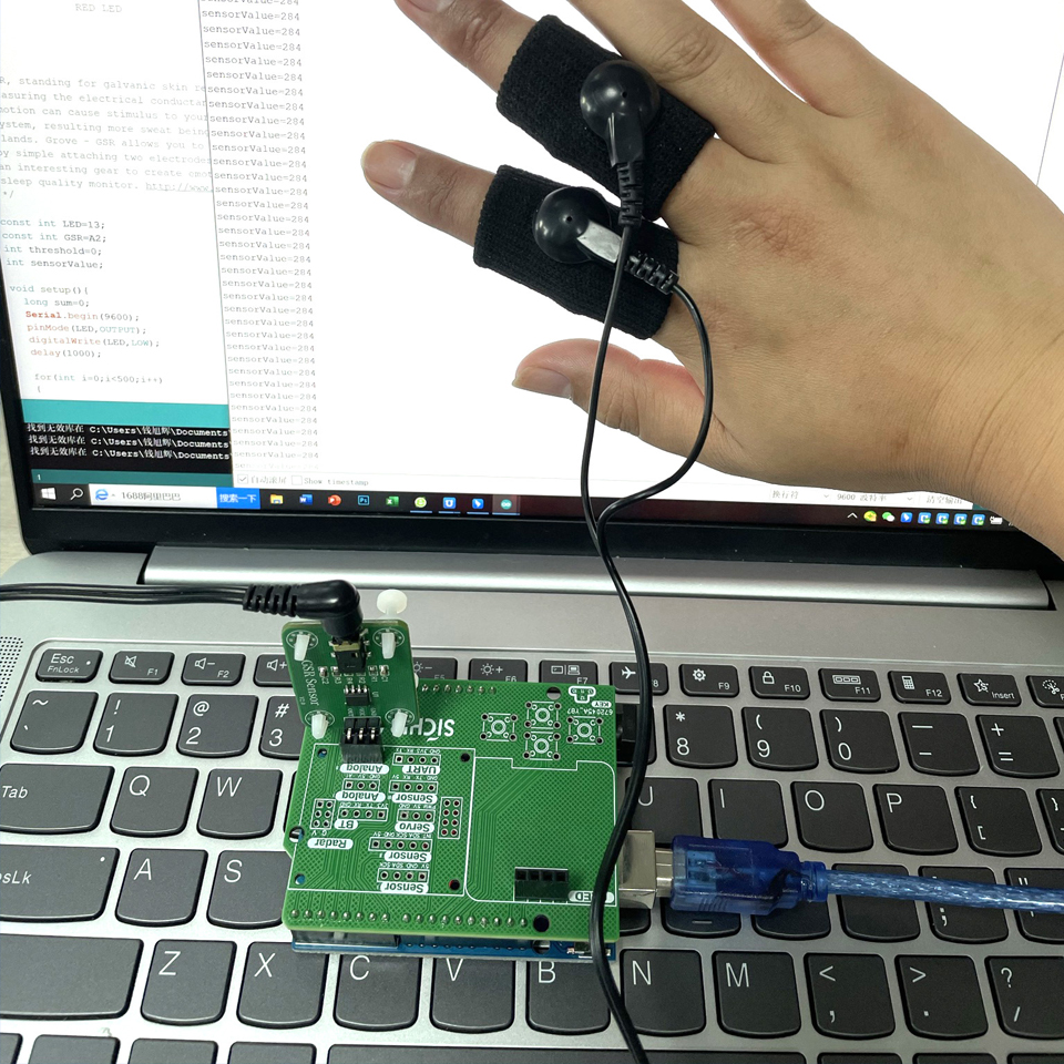 كلفاني الجلد الاستجابة طقم الا - مراجعة Galvanic Skin Sensor وسعره