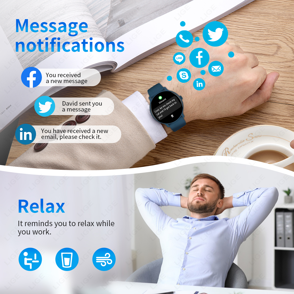 ساعة ذكية للرجال 2026 لمراقبة  - مراجعة Breath Rate Monitor وسعره