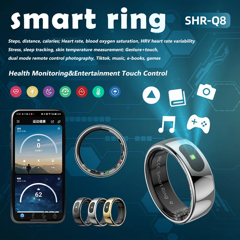 R08 الذكية حلقة الرجال النساء  - مراجعة Temperature Ring Skin وسعره