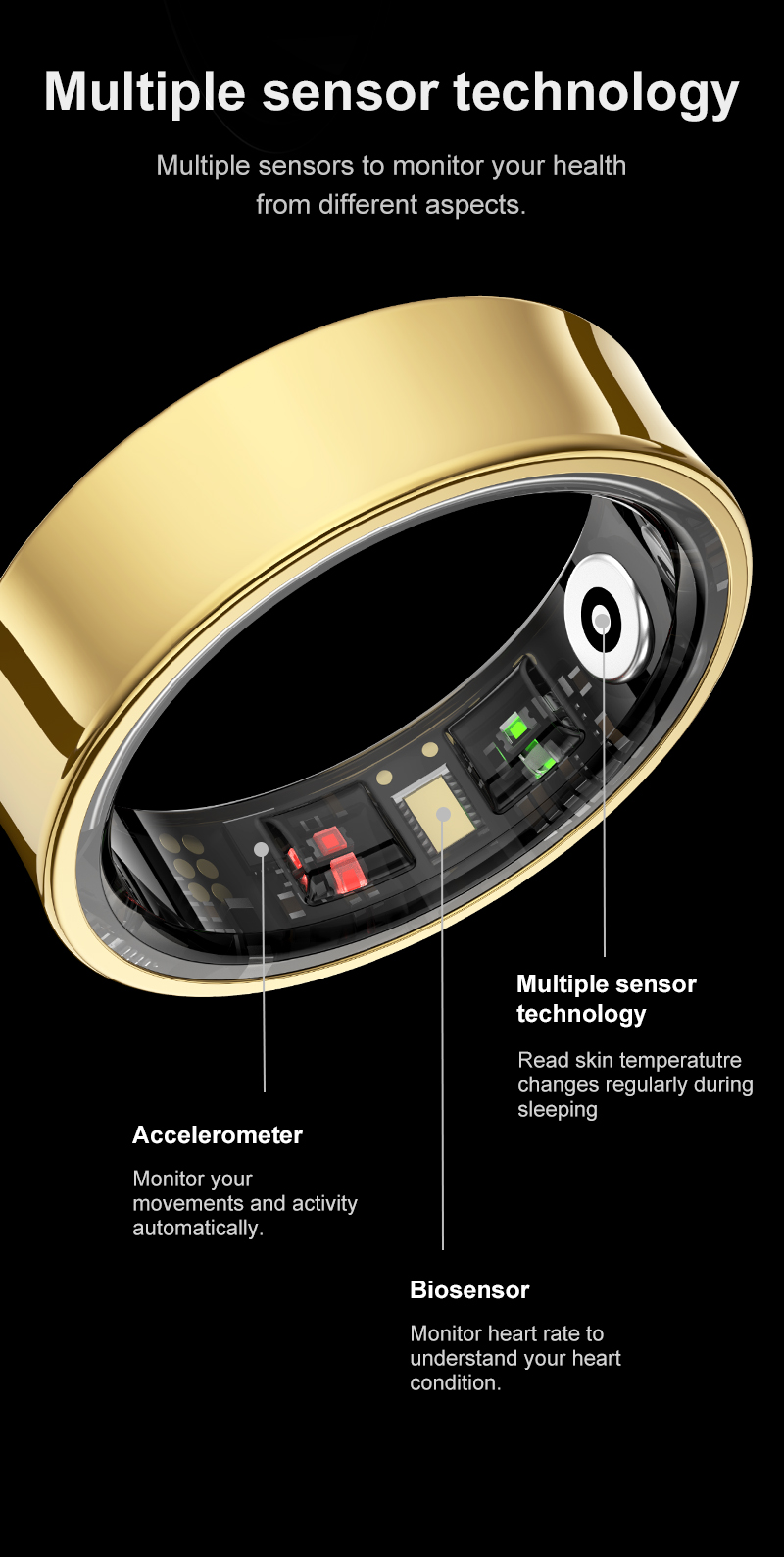 2026 حلقة ذكية R09 5ATM مقاوم  - مراجعة Temperature Ring Skin وسعره