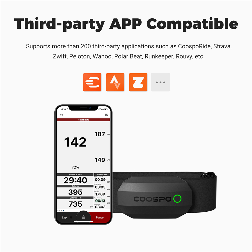 COOSPO H808S مستشعر معدل ضربات - مراجعة Breath Rate Monitor وسعره